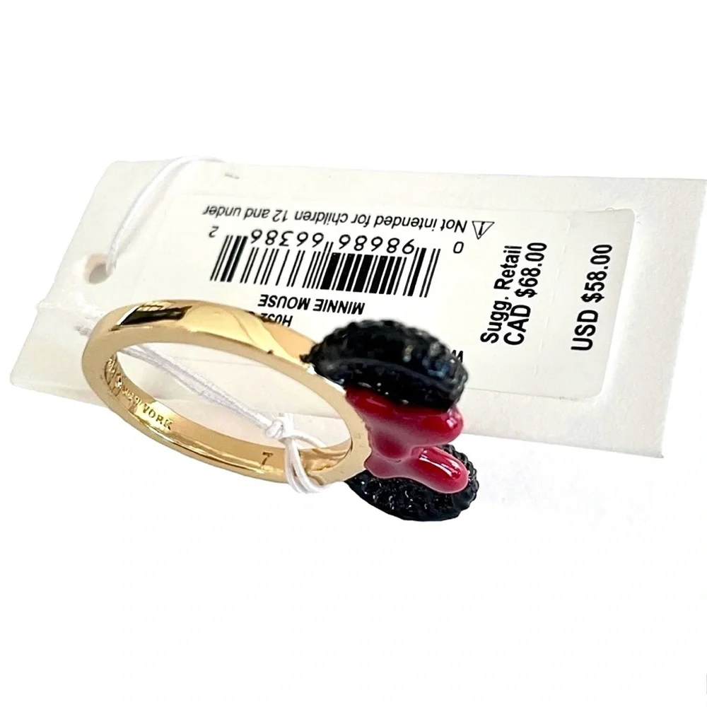 Disney X Kate Spade New York Minnie Mouse Ring Size 7